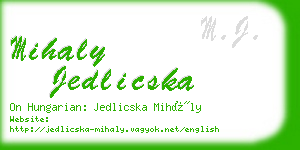 mihaly jedlicska business card